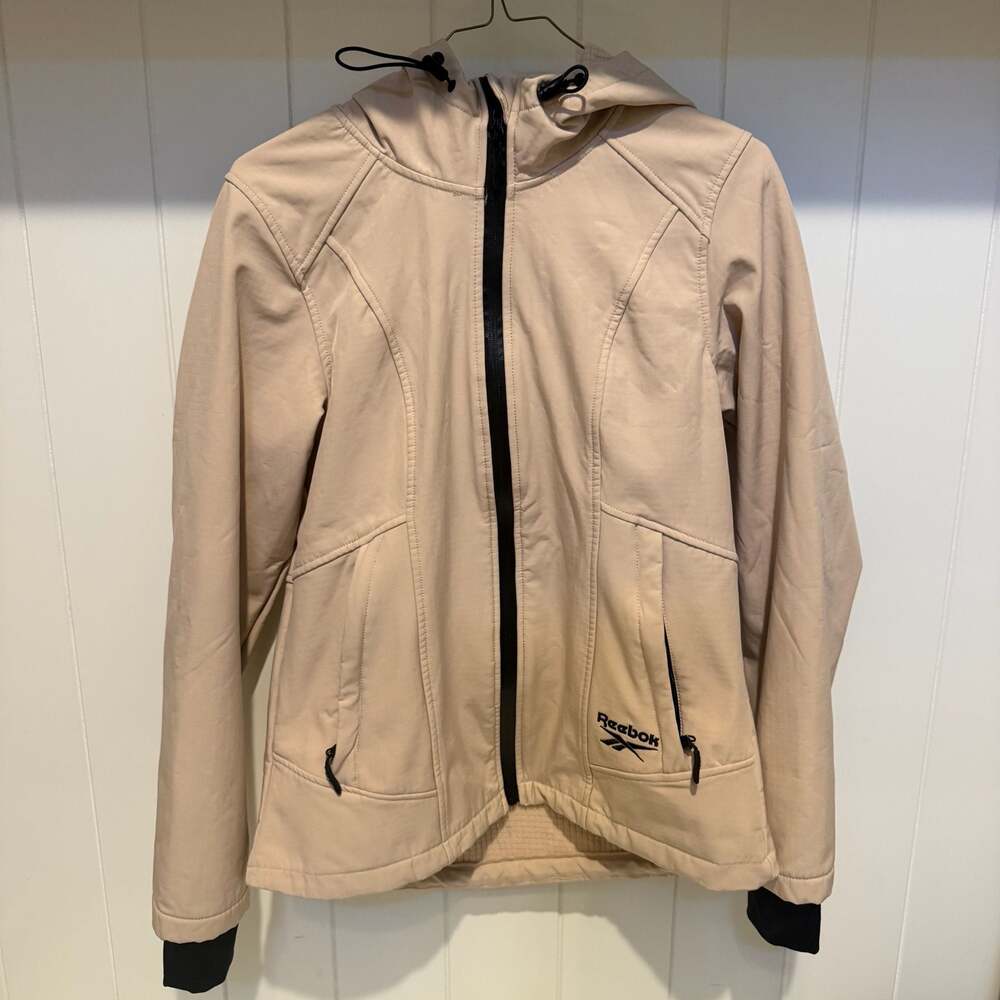 Reebok Women's Taupe Softshell Hooded Jacket Size S
